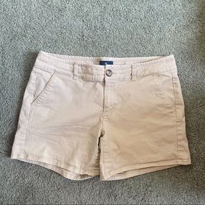 American Eagle Outfitters Khaki Midi Shorts